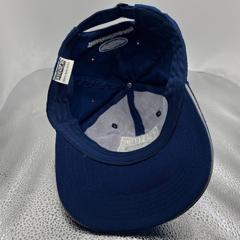 Ford Built Tough Hat Blue Strapback Workwear Dad Cap Trucker Style - Picture 6 of 7